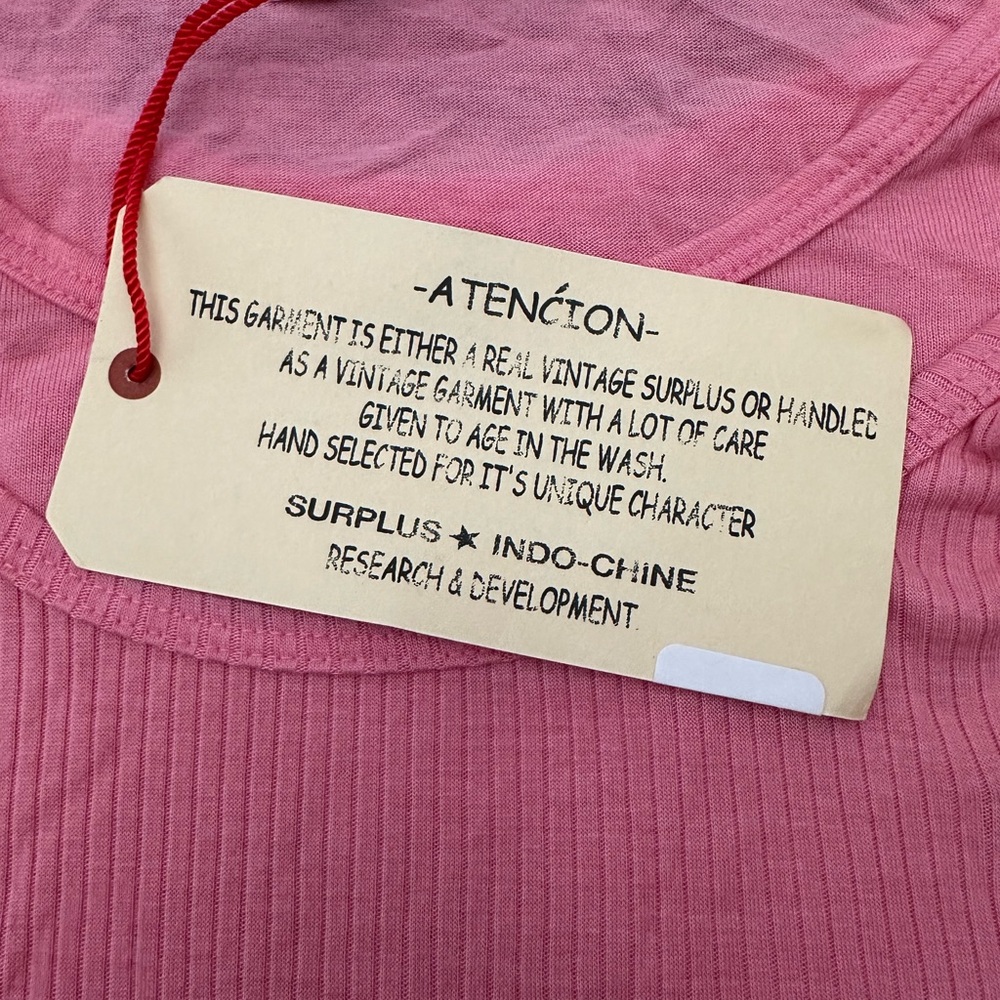 Da-Nang Layered Twist Strap Ribbed Tank Top in Punch Pink Size Small - Picture 11 of 17